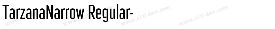 TarzanaNarrow Regular字体转换